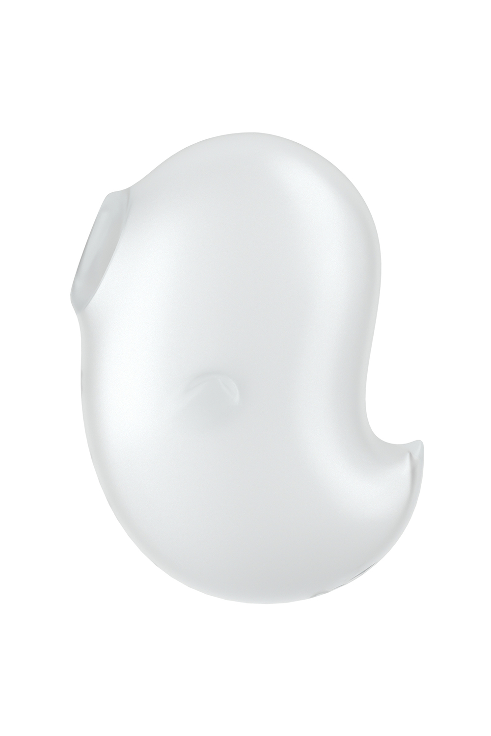 Вакуум-волновой стимулятор клитора с вибрацией Satisfyer Cutie Ghost, силикон, белый, 9,1 см