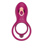 Сливовое двойное эрекционное виброкольцо 3см и 5см Anasteisha Germ AN015
