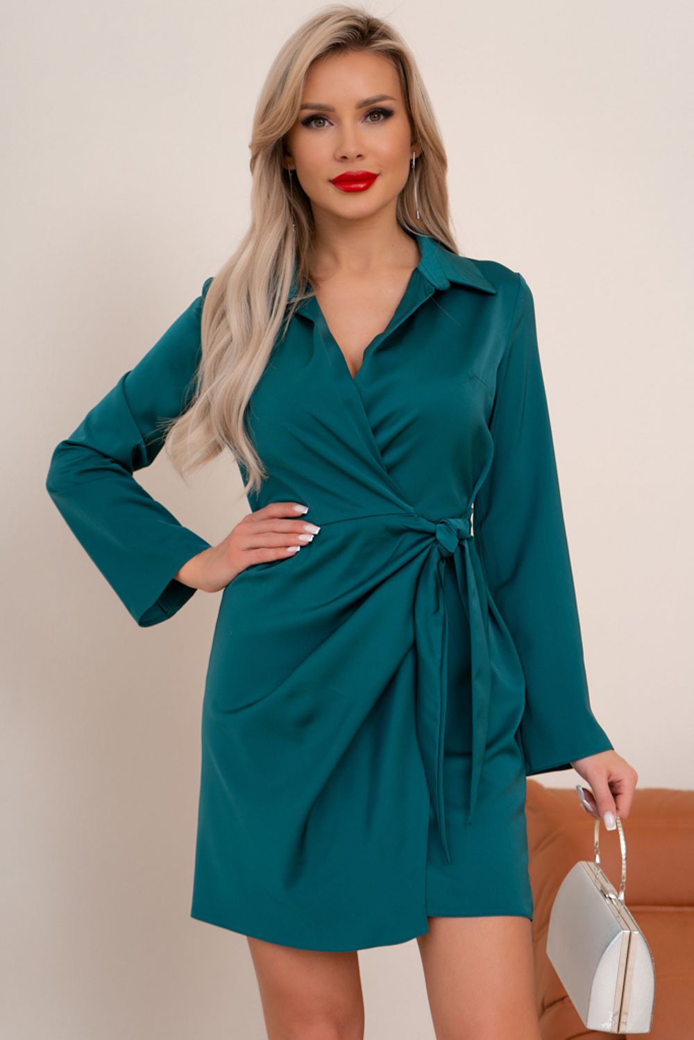 Платье Майли (изумрудный) Р11-1145 Nikol