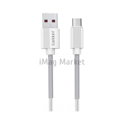 Зарядный кабель Earldom EC-137M, USB-A - micro-USB, 3A, 18W, 1 м, белый