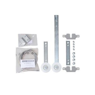 Комплект держателей профиля внешней створки GEZE Slimdrive SLT в комплекте со стальным тросом и роли