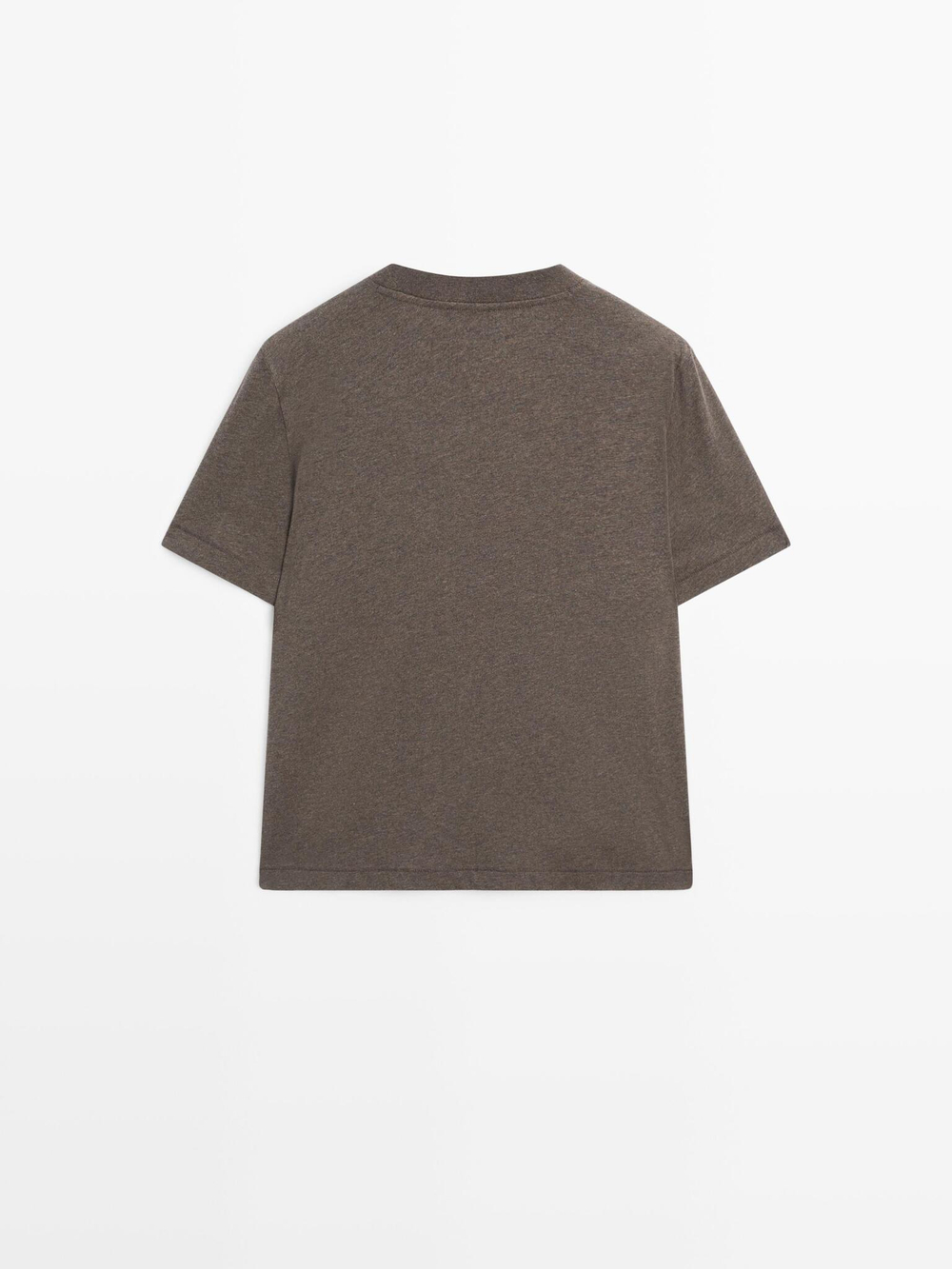 Massimo Dutti Футболка с коротким рукавом, пестро-коричневый