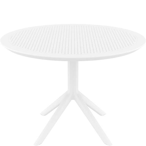 Пластиковый стол Sky Ø105 см, белый | Siesta Contract | Турция