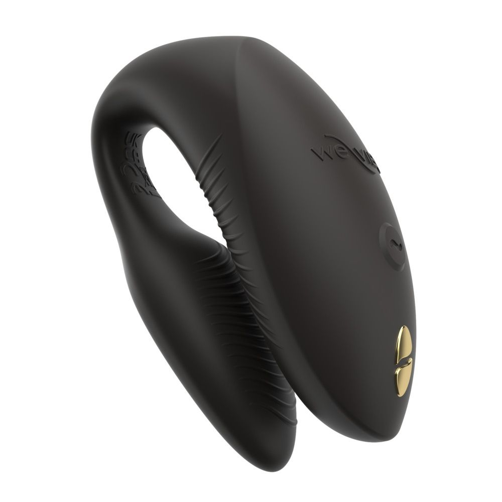 Вибратор для пар We-Vibe Chorus Pro, черный, силикон