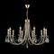 Подвесная люстра Crystal Lux Victoria SP10 Gold/Amber
