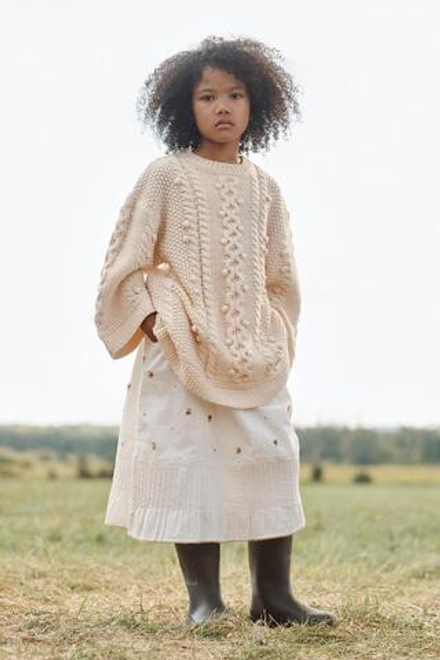 ZARA ТРИКОТАЖНЫЙ ДЖЕМПЕР С КОРОТКИМИ РУКАВАМИ, ЭКРЮ