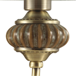 4430/1W УЦЕНКА CLASSI LN20 110 античная бронза, голубой, керамический декор Бра E14 1*40W 220V MATILDA