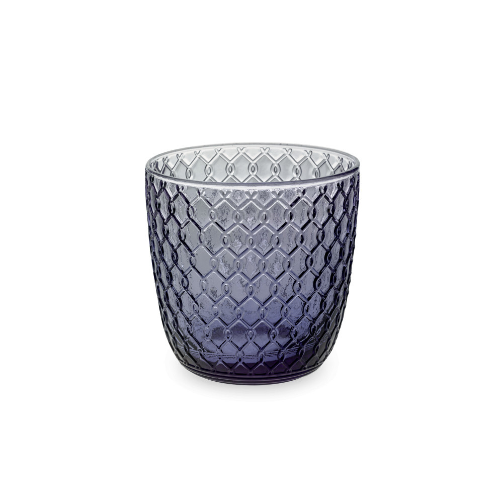 Стакан 310мл IVV Sixties синий индиго, узор Одри