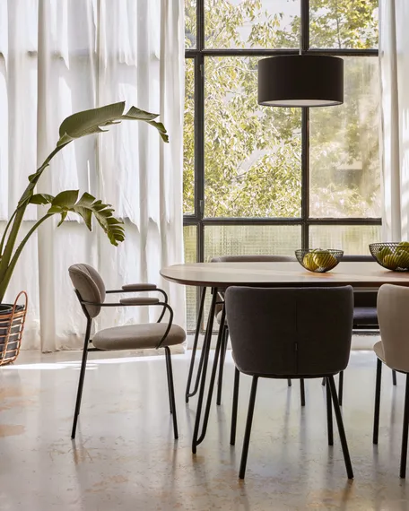 Стул Ciselia, светло-коричневый шенилл