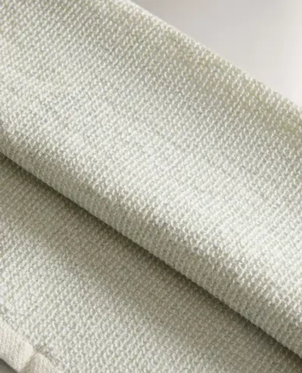 ZARA HOME ХЛОПКОВОЕ БАННОЕ ПОЛОТЕНЦЕ, ЭКРЮ/ЗЕЛЕНЫЙ
