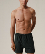 Мужские трусы боксеры Atlantic, набор из 2 шт., хлопок, баклажановые + изумрудные, 2MBX-079