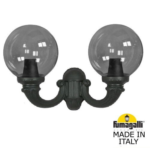 Уличный настенный светильник Fumagalli GLOBE 300 G30.142.000.AZF1R