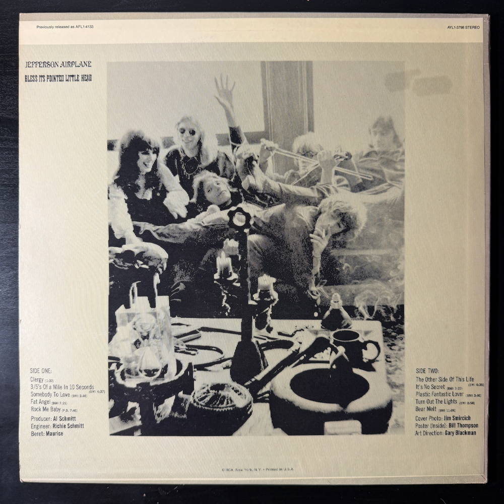 Jefferson Airplane ‎– Bless Its Pointed Little Head (США)