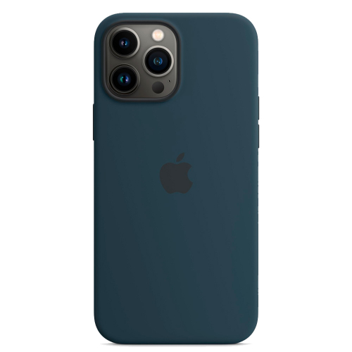 Силиконовый чехол с поддержкой MagSafe Apple Silicone Case для iPhone 13 Pro, Abyss Blue (Синий омут)