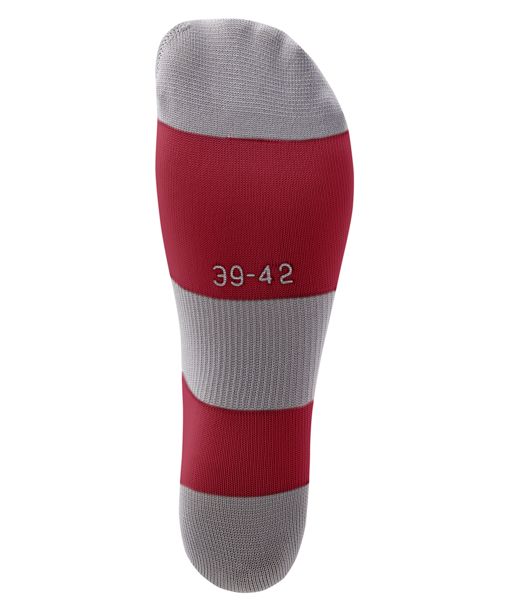 Гетры футбольные CAMP BASIC SOCKS, гранатовый/серый/белый