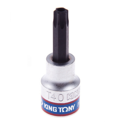 KING TONY (302740) Насадка (бита) торцевая 3/8", L = 50 мм, TORX с отверстием, T40
