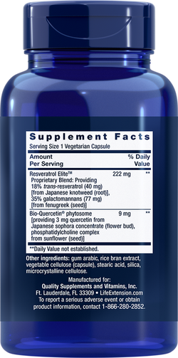 Optimized Resveratrol Elite™ 60 капсул Life Extension