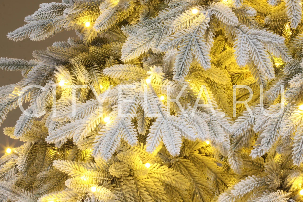 Ель искусственная интерьерная заснеженная световая "Престиж"