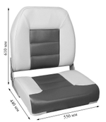 Сиденье "Premium Big Man", серо-синее (10252314)