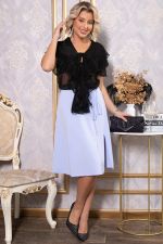 Платье Анхела (черно-голубое) П14750-39М LT Collection