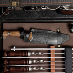 Большой шашлычный набор "Дары Кавказа" кейс из экокожи 32 предмета 9731744