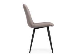 Стул на металлокаркасе Дани латте велюр velutto 08 / черный