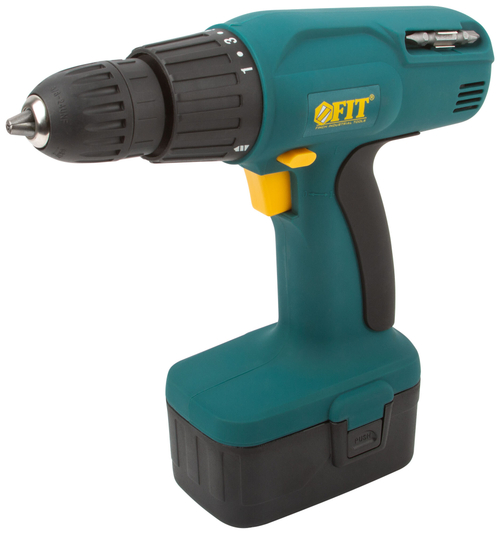 Дрель-Шуруповерт акк. 14,4 В, 0-550 об/мин, 10,5 Нм, 2 (Ni-Cd) 1,2 Ач, 3-5 ч., рез. накл., кейс 80204