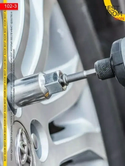 Набор адаптеров для торцевых головок 1/4", 3/8", 1/2", комплект 3 шт / Адаптер для инструментов