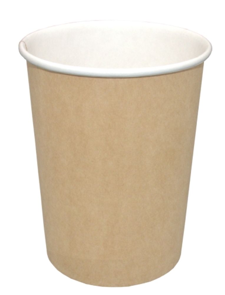 Стаканы бумажные однослойные 200/260мл SP9 крафт (50/1000шт)