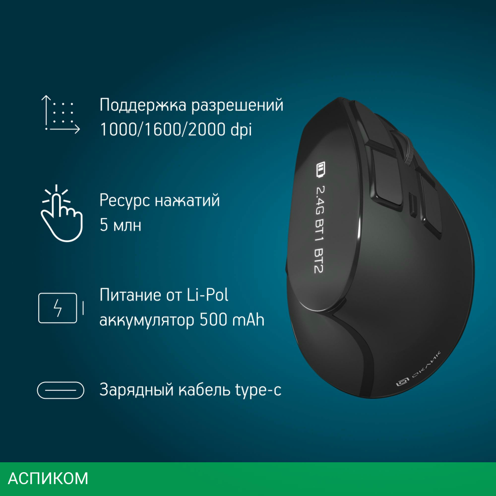 Мышь Oklick 990MW (1533172)