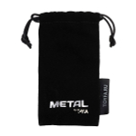 Серебристый анальный плаг 10см с красным кристаллом ToyFa Metal 717037-9