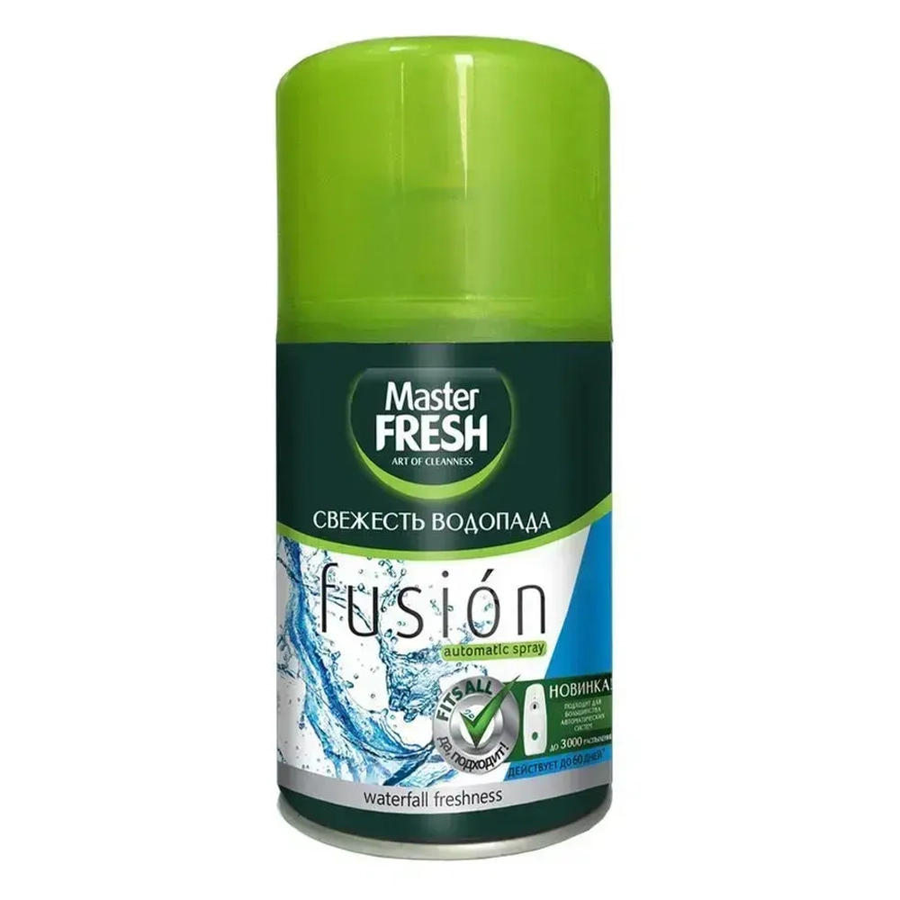 Освежитель воздуха сменный баллон 250мл Master FRESH Свежесть водопада