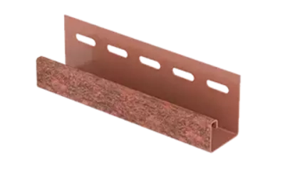 J-планка Ю-Пласт кирпич красный 3,05м