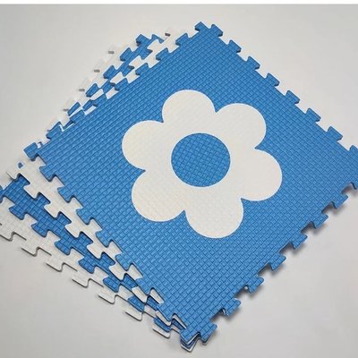 Мягкий пол "Цветочки" 500x500x10 мм 45 шор