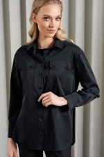 22885 Блузка женская (черный)