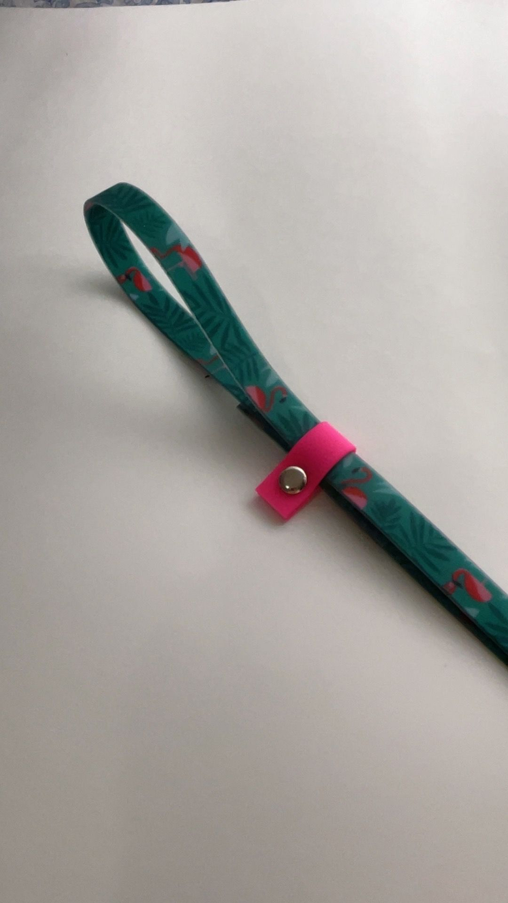 Ринговка груминга из биотана , ширина 15 мм, длина 50 см., зебра