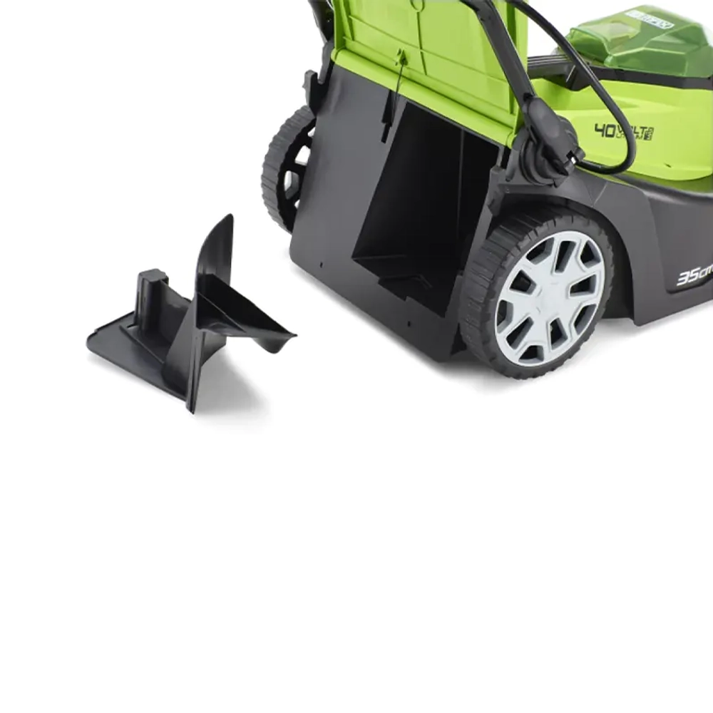 Аккумуляторная газонокосилка Greenworks G40LM35K3 40В (1 x 3 Ач, ЗУ) нож 35 см, 2501907UE