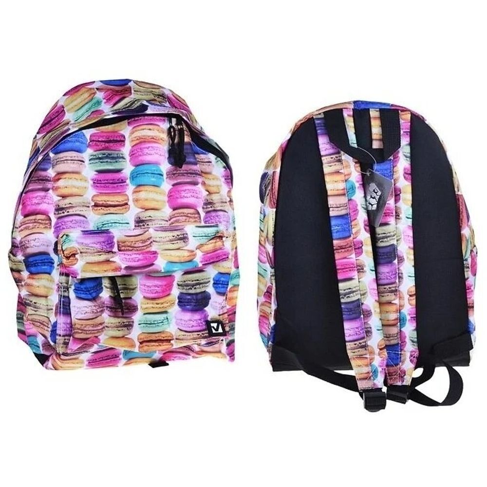 Рюкзак BRAUBERG, универсальный, сити-формат, разноцветный, Сладости, 20 литров, 41х32х14 см, 225370