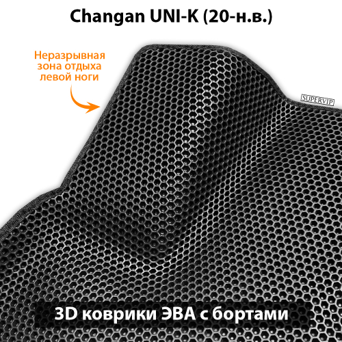 Передние автомобильные коврики ЭВА с бортами для Changan UNI-K (20-н.в.)