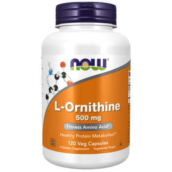 Now Foods L-Ornithine 500 mg 120 veg capsules , Орнитин