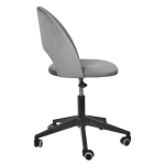 Стул Bradex Home Leo вращающийся на колесиках темно-серый