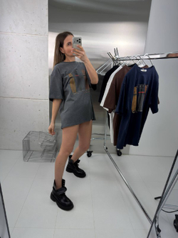 Футболка женская артикул 917-1 цвет "серый"