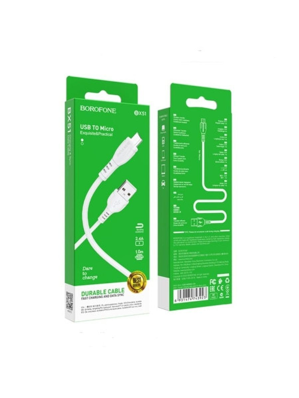 Кабель для зарядки Micro USB 3a провод 1м