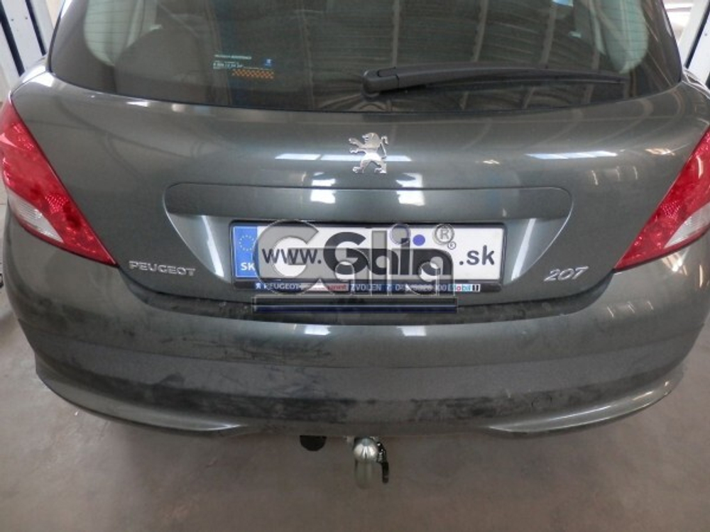 Фаркоп оцинкованный Galia P032A для Peugeot 207 хетчбек 2006-2012(паспорт и сертификат в комплекте)(без электрики)