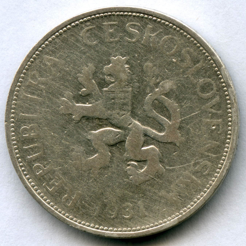 5 крон 1931. Чехословакия F-.