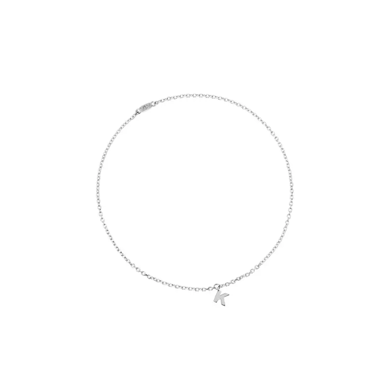 Вечный браслет Персонализация с Буквой – Белое золото