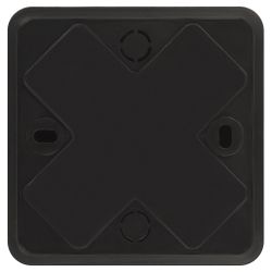 Распаячная коробка ЭРА BS-B-75-75-20 для кабель-канала черная 75х75х20мм IP40