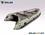 Лодка надувная моторная solar-470 super jet tunnel