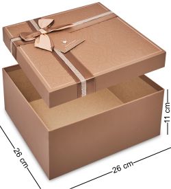 WF-191-B Набор коробок из 3 шт, коричневый