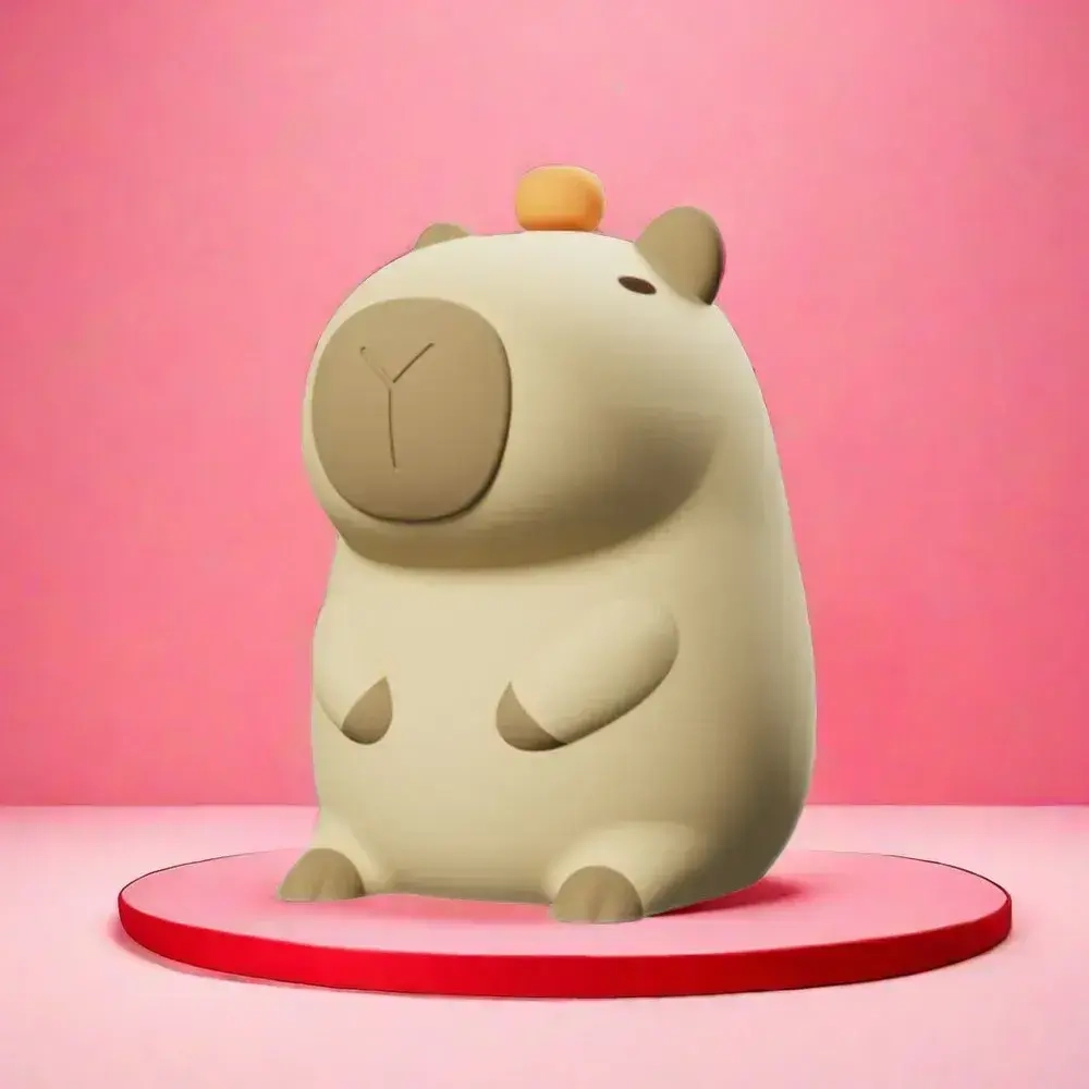 Ночник капибара перезаряжаемый силиконовый ночник для детей